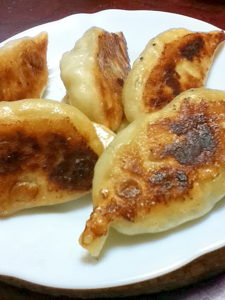 春菊入り☆アレンジ焼き餃子【サラサラ血レシピ】