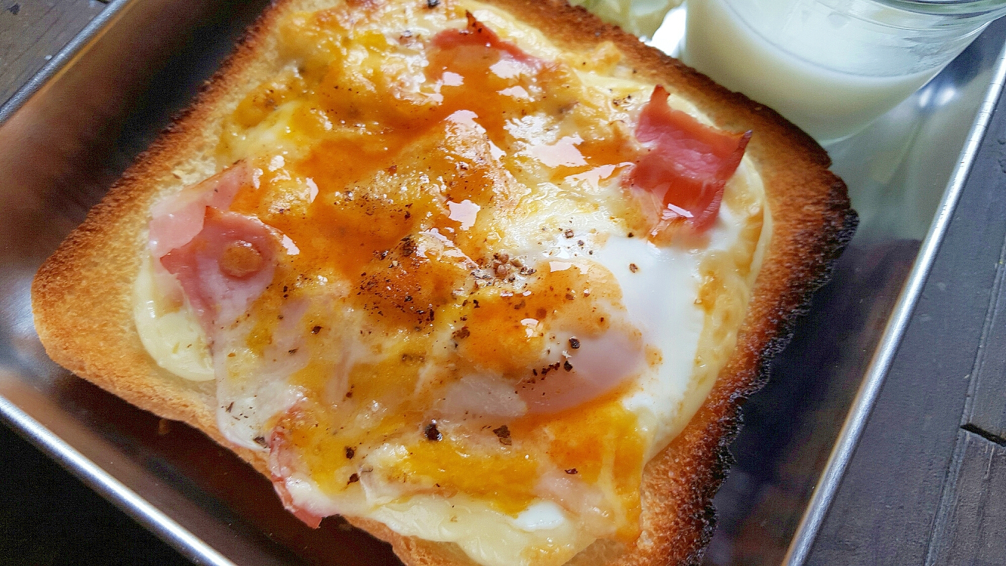 半熟卵とチーズがとろ～り☆エッグチーズトースト