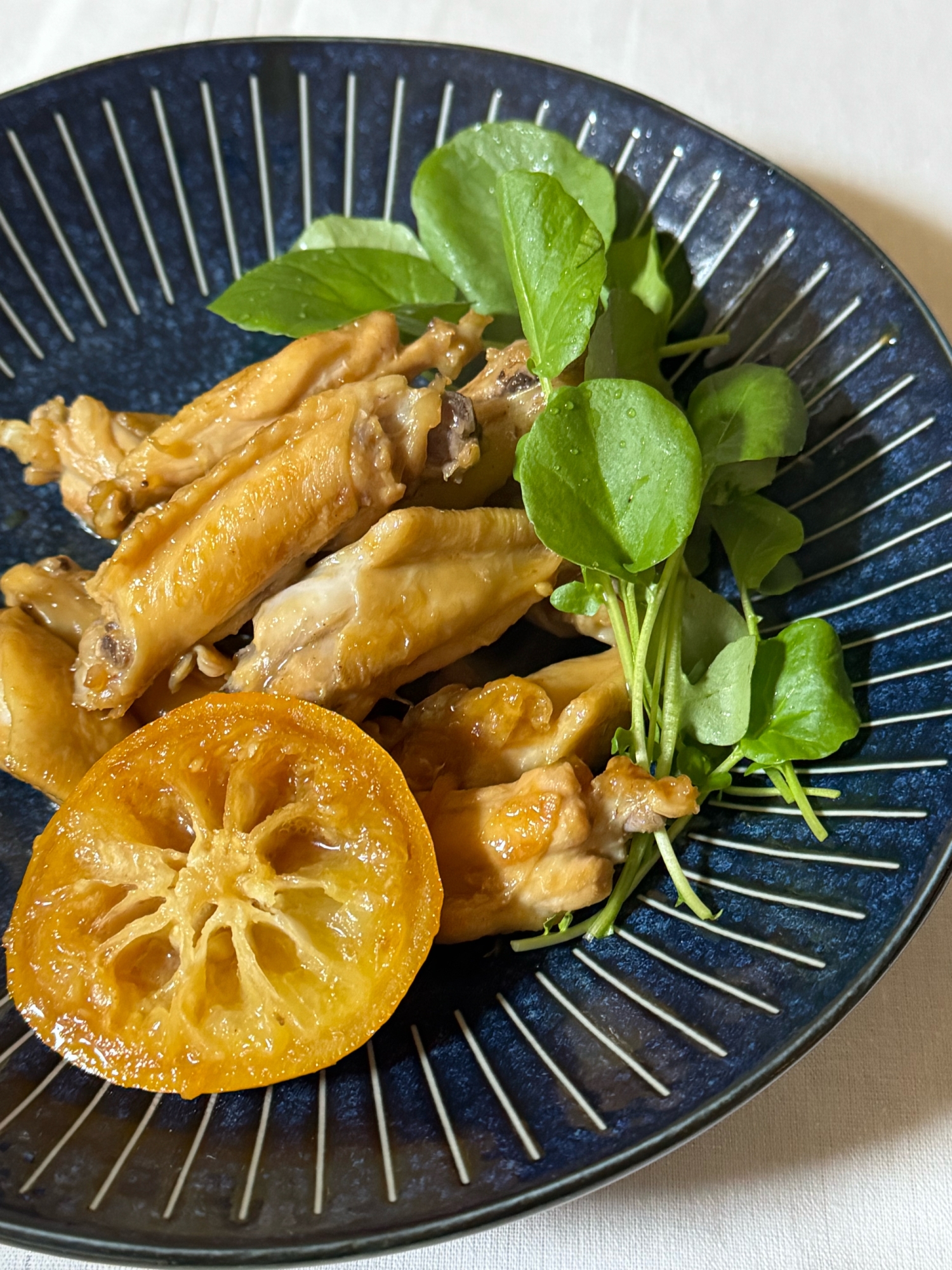 鶏肉の柚子照り煮