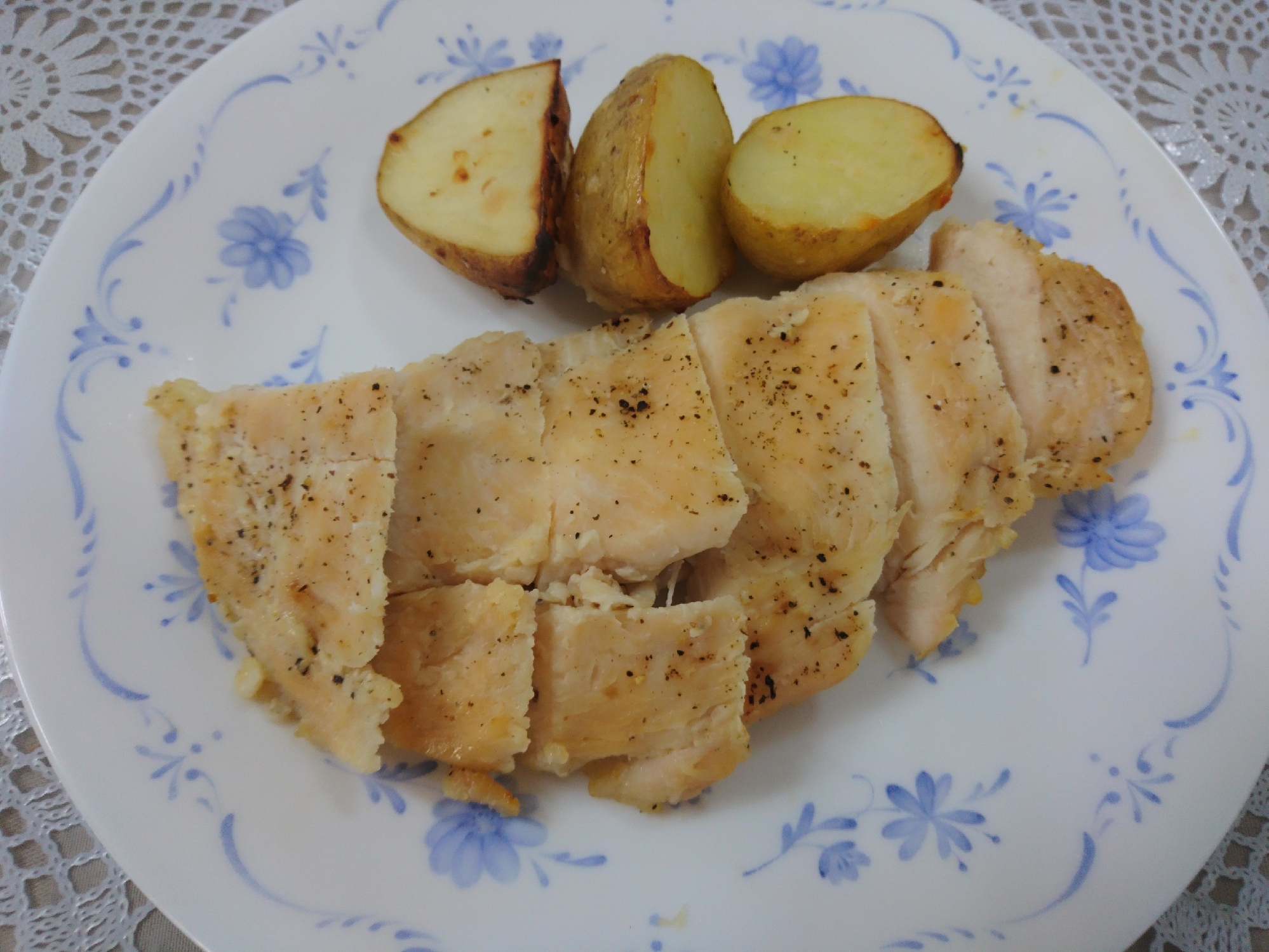 塩麹でローストチキン