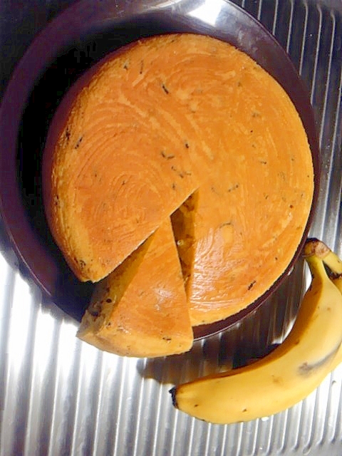 炊飯器とＨＭで簡単バナナ紅茶ケーキ
