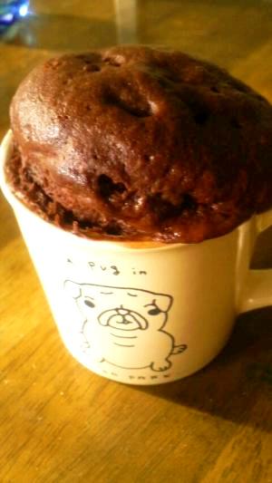 レンジでもこふわ♪マグカップでHMココアケーキ
