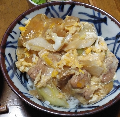 冷凍唐揚げで代用★親子丼(卵とじ)