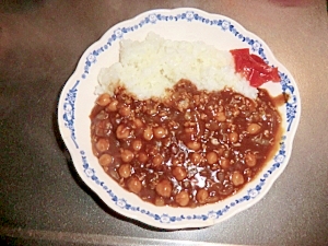 ひよこ豆と挽肉のカレー