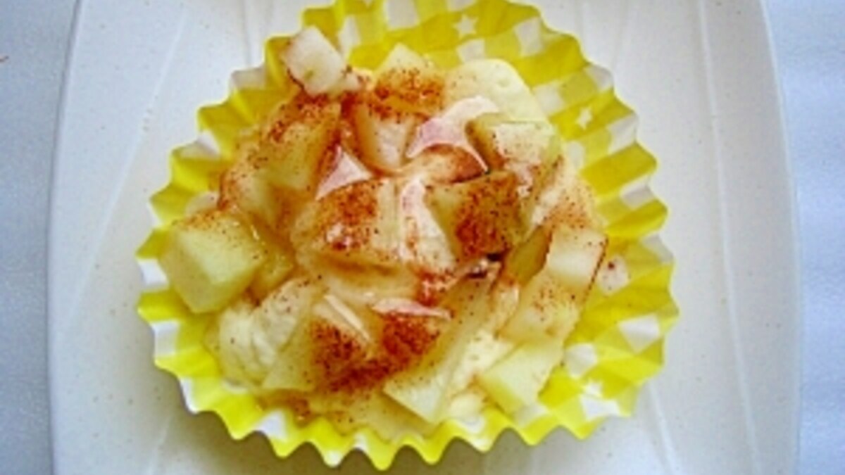 電子レンジではちみつシナモンリンゴのカップケーキ レシピ 作り方 By パンダ大好きねこ 楽天レシピ 電子レンジではちみつシナモンリンゴのカップケーキ レシピ 作り方 By パンダ大好きねこ 楽天レシピ