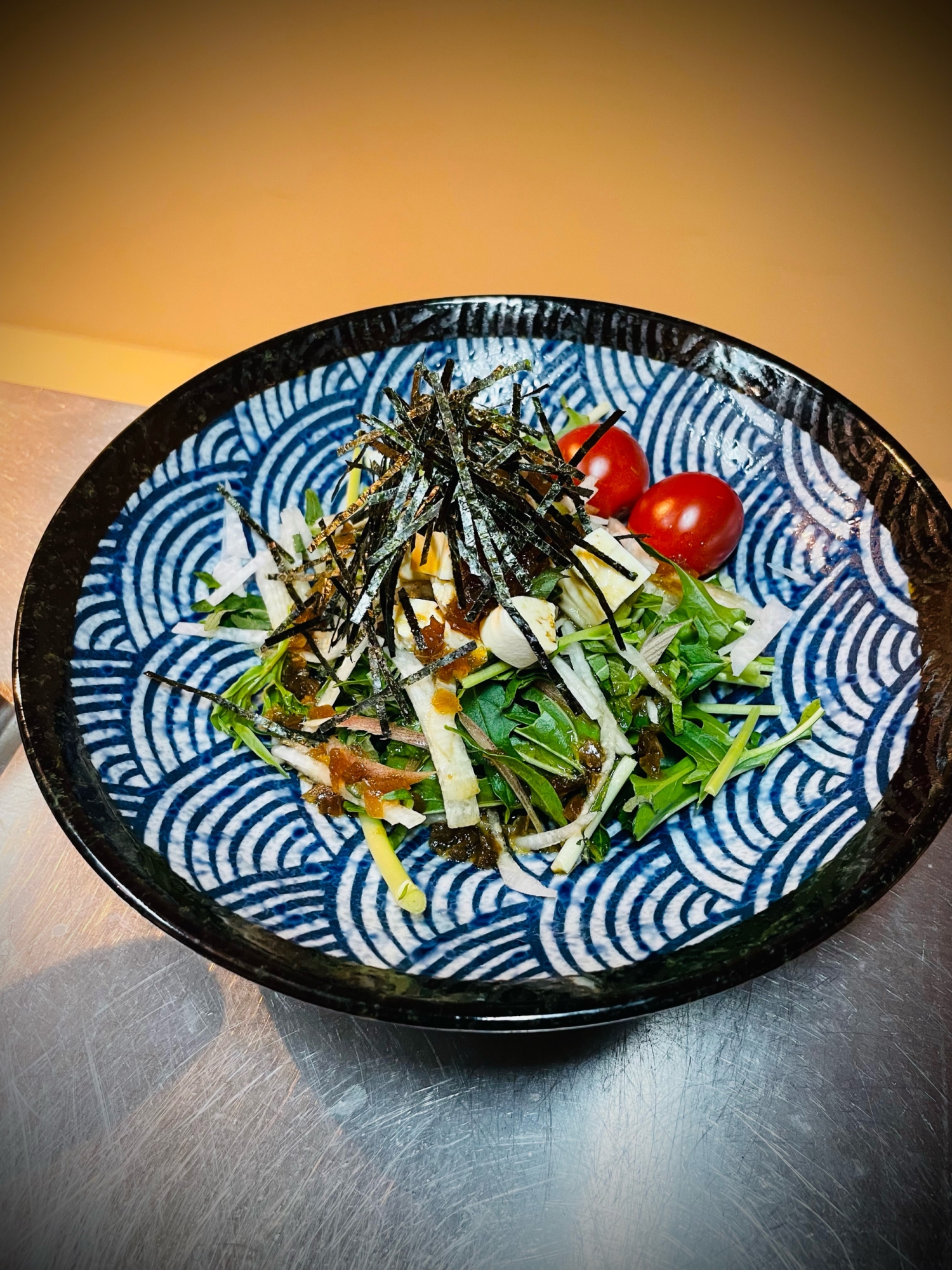 さっぱり♪水菜と大根の豆腐サラダ