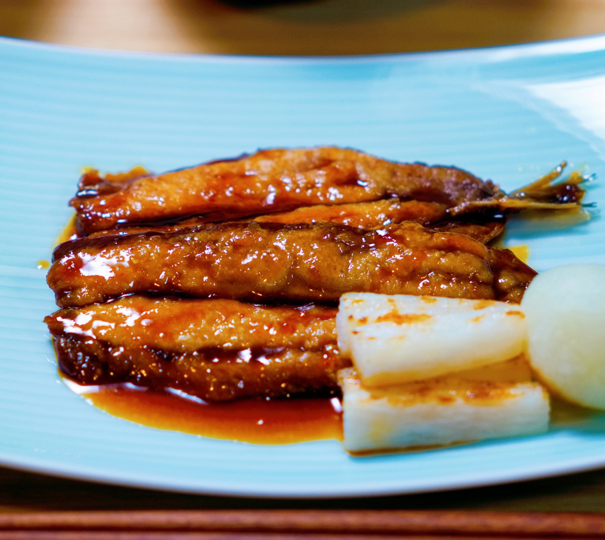 いわしのかば焼き〜大根おろし添え【和食・主菜】