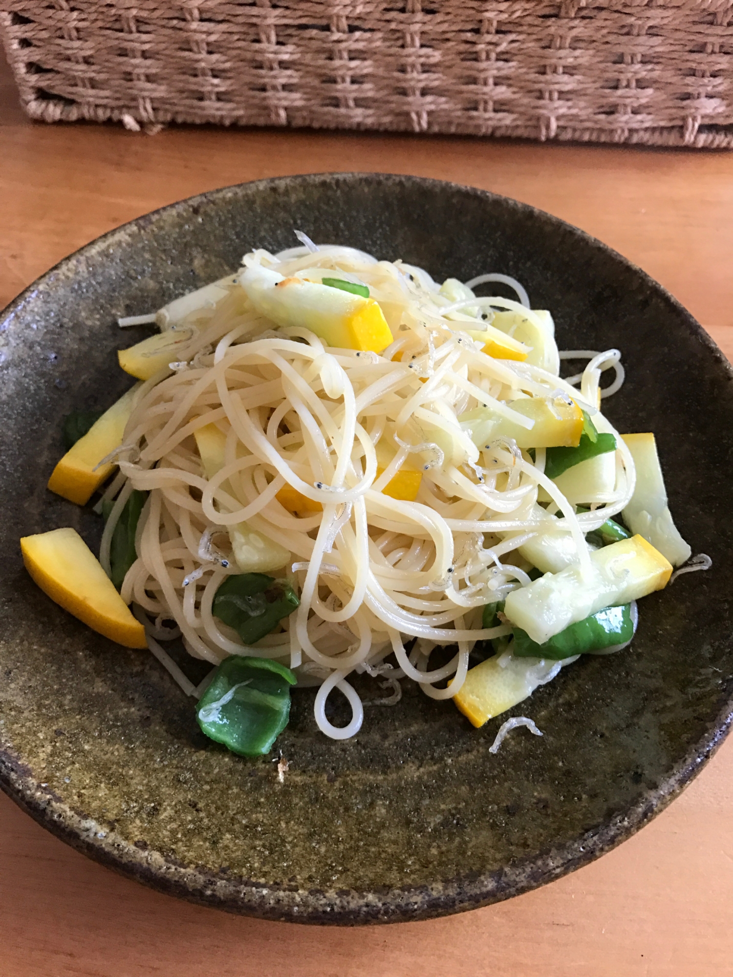 じゃことズッキーニのパスタ