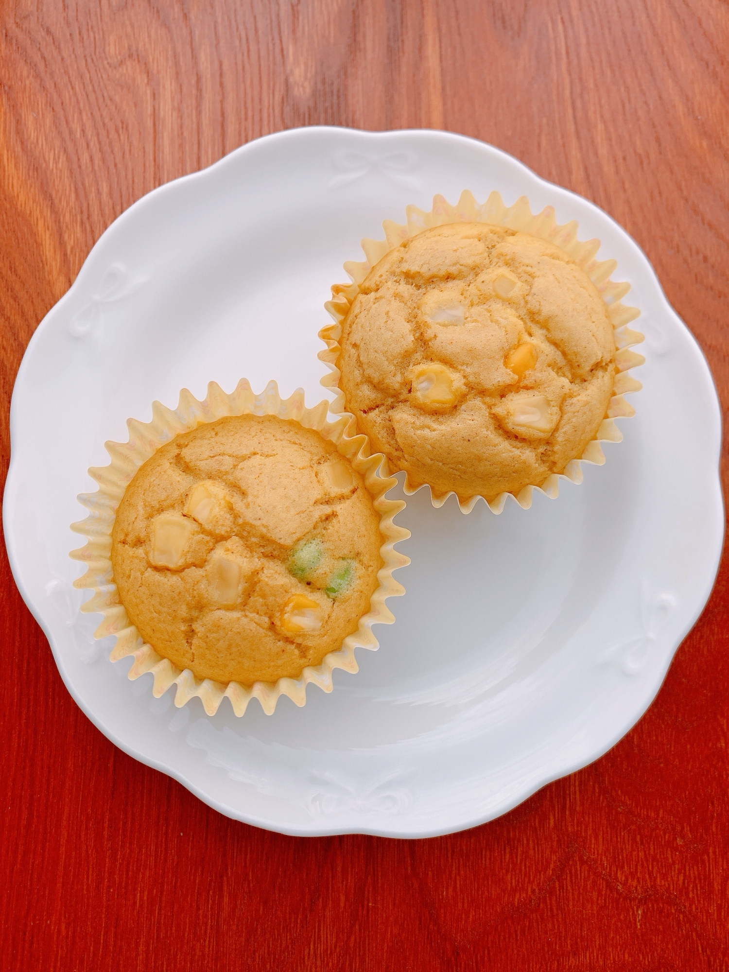 コーンと枝豆で♪お食事マフィン