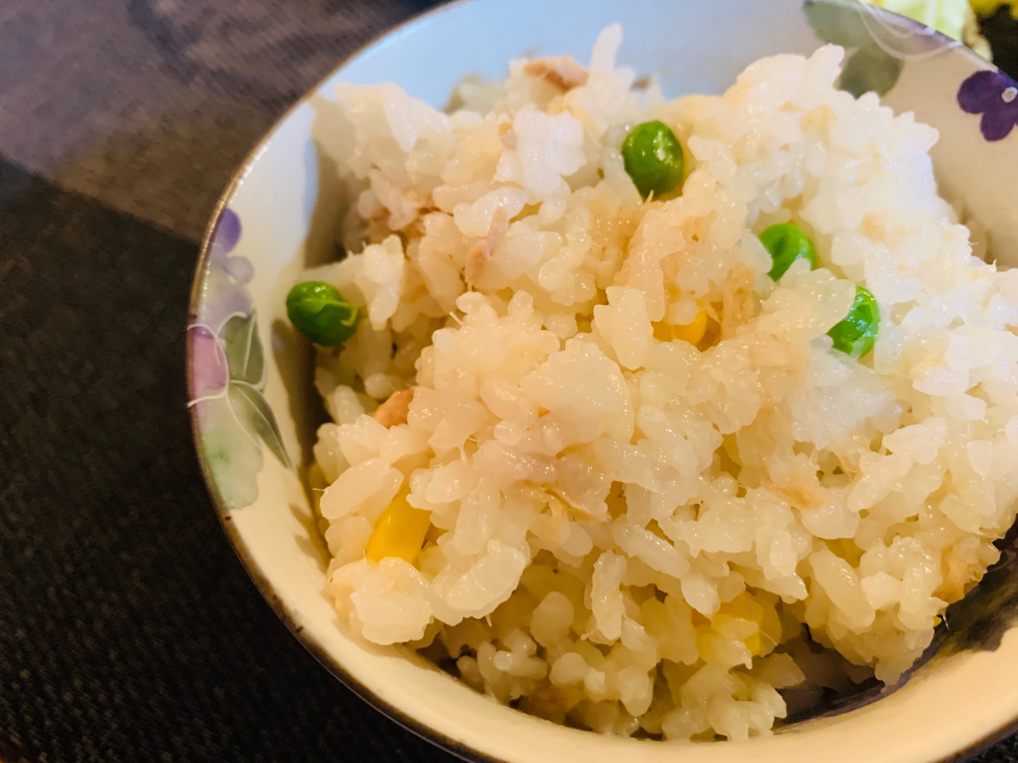 【炊き込みごはん】ツナとコーンの炊き込みごはん♪