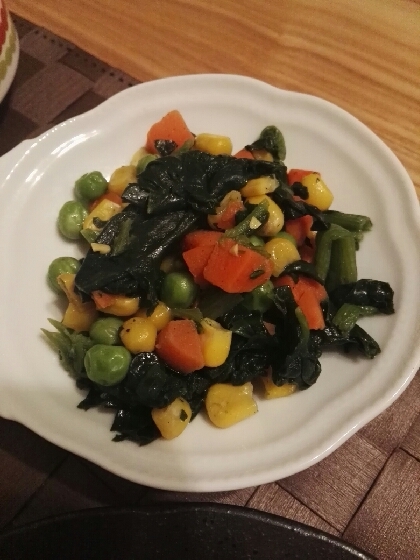 お弁当や朝食にぴったり！カラフル野菜のバター炒め♪