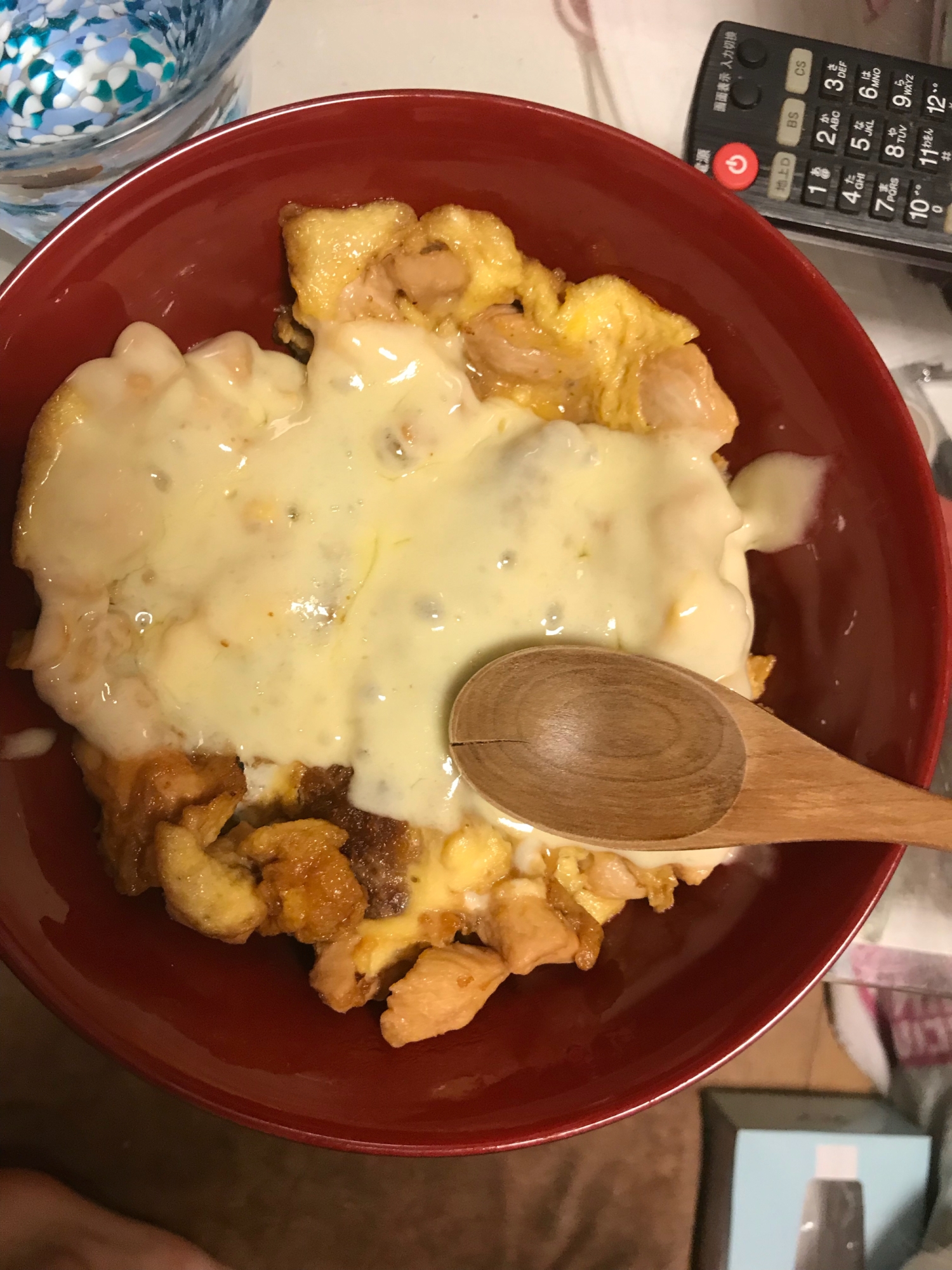 とろーりチーズ親子丼