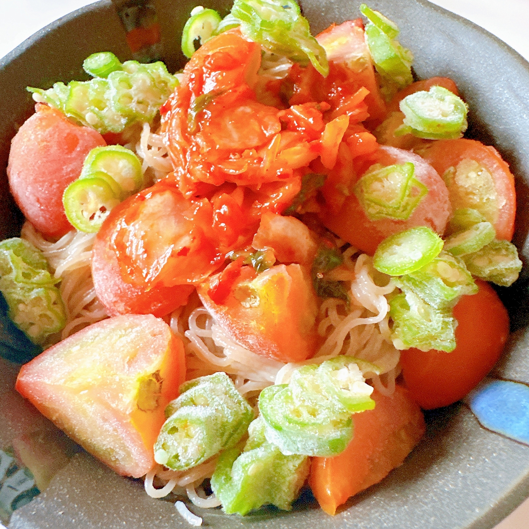 冷凍野菜でひえひえ冷麺୨୧ … ୨୧