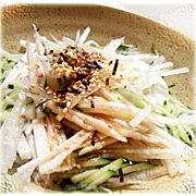 長芋・大根・きゅうりのポン酢サラダ