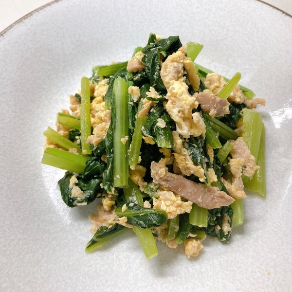 お弁当おかずにも 小松菜とツナの卵炒め レシピ 作り方 By Chipe 楽天レシピ お弁当おかずにも 小松菜とツナの卵炒め レシピ 作り方 By Chipe 楽天レシピ