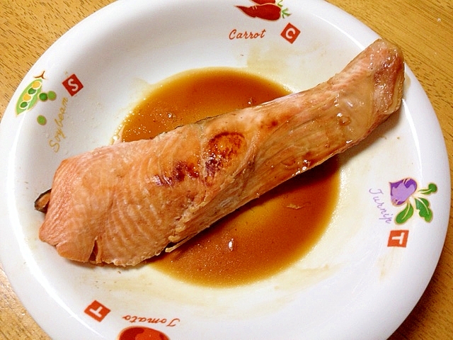 簡単で美味しい！　生秋鮭の味醂醤油焼き