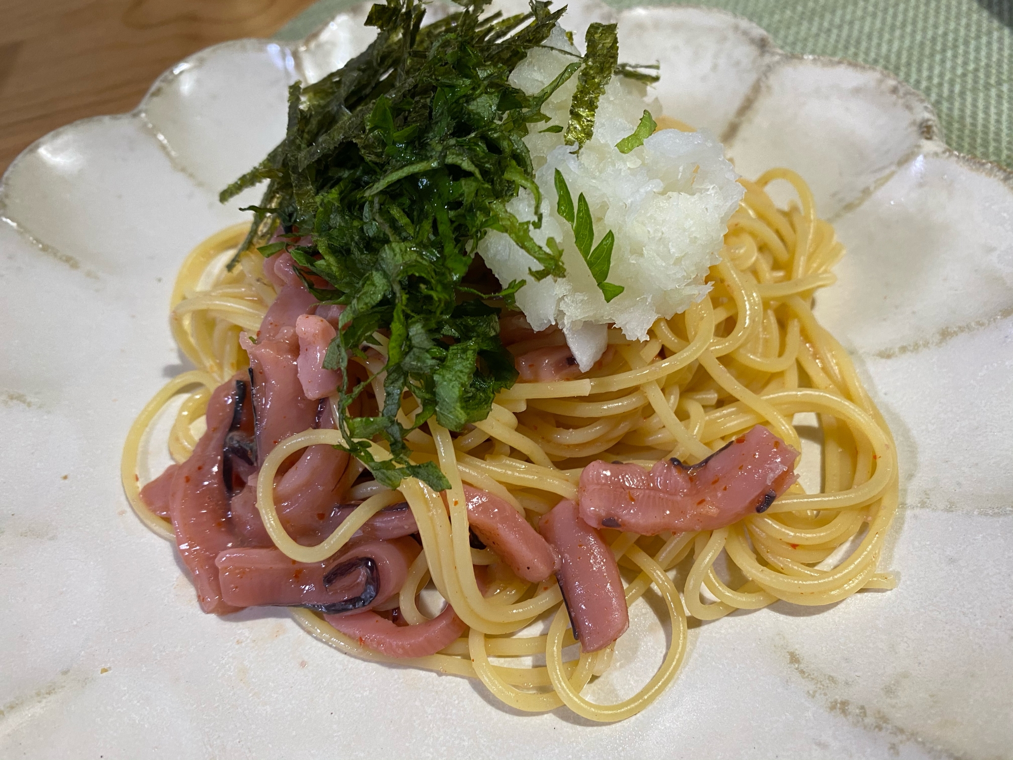 簡単 イカ明太の和風おろしパスタ レシピ 作り方 By あや512 楽天レシピ