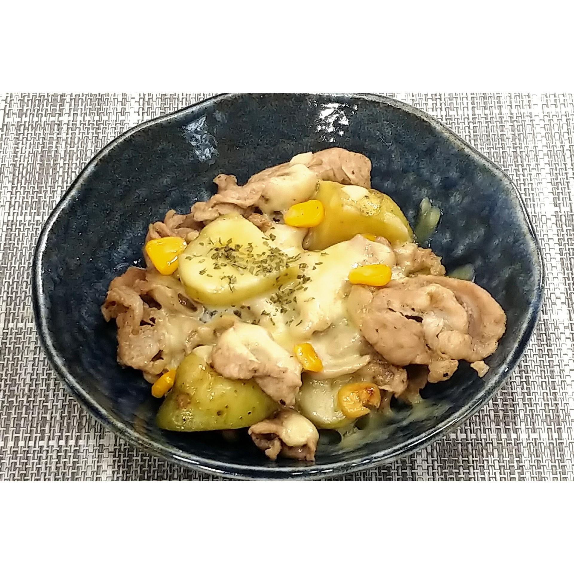 豚肉とじゃがいものチーズ焼き★動画あり★