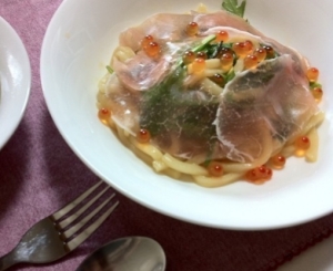 冷凍うどんで簡単 生ハムと水菜のサッパリうどん レシピ 作り方 By Yabuyuri 楽天レシピ 冷凍うどんで簡単 生ハムと水菜のサッパリうどん レシピ 作り方 By Yabuyuri 楽天レシピ