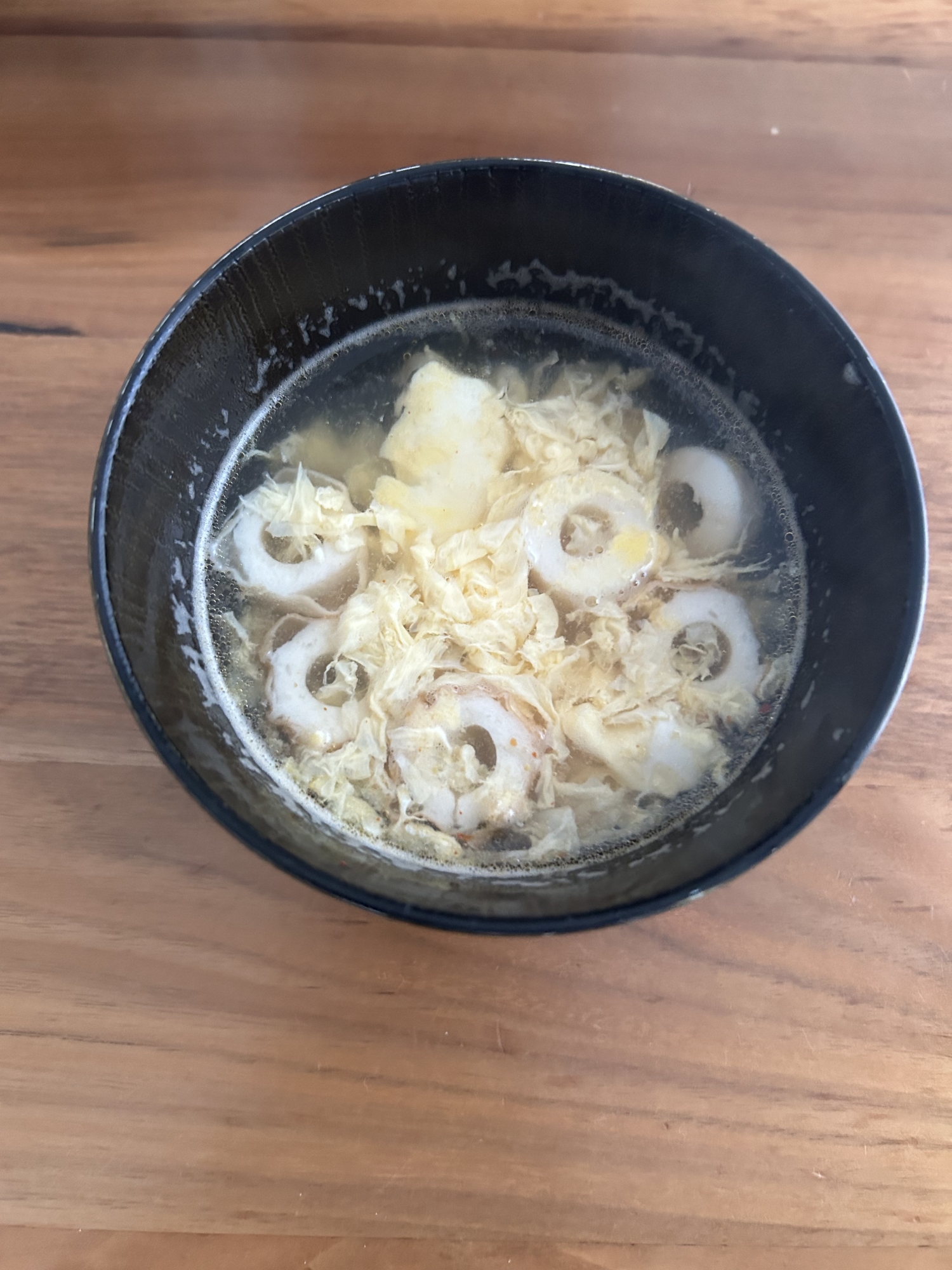 ちくわと卵のスープ