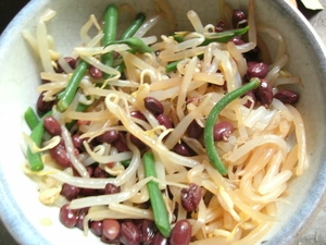 小豆といんげんのカラフルナムル