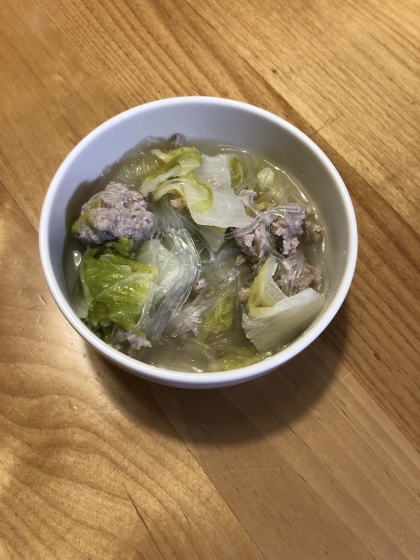 白菜と肉団子のスープ