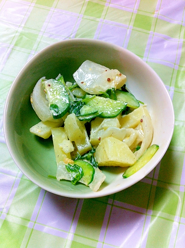 野菜を摂ろう♬じゃがいも＆きゅうりの明太マヨサラダ