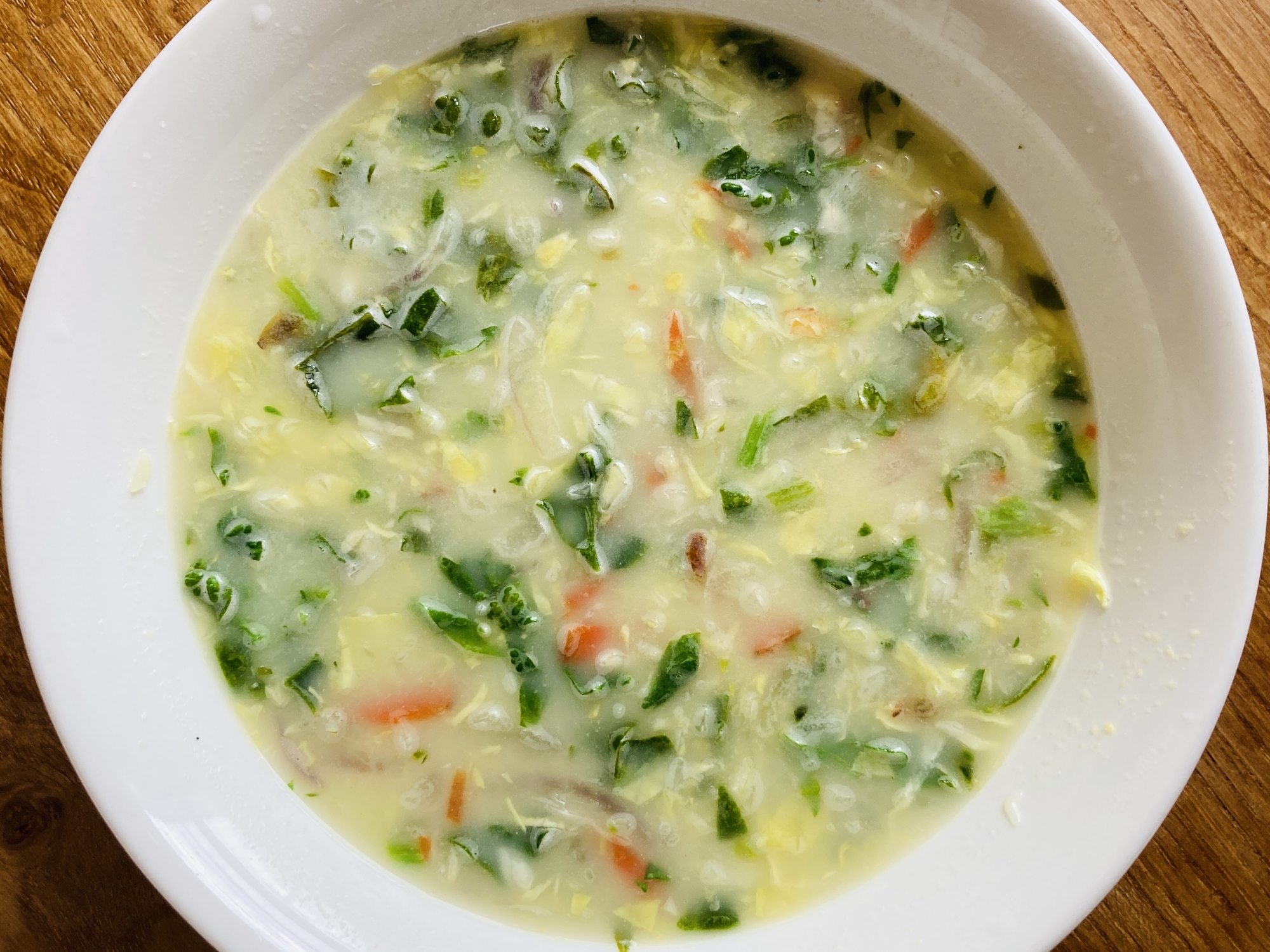 粉末コーンスープで作る野菜たっぷりスープ