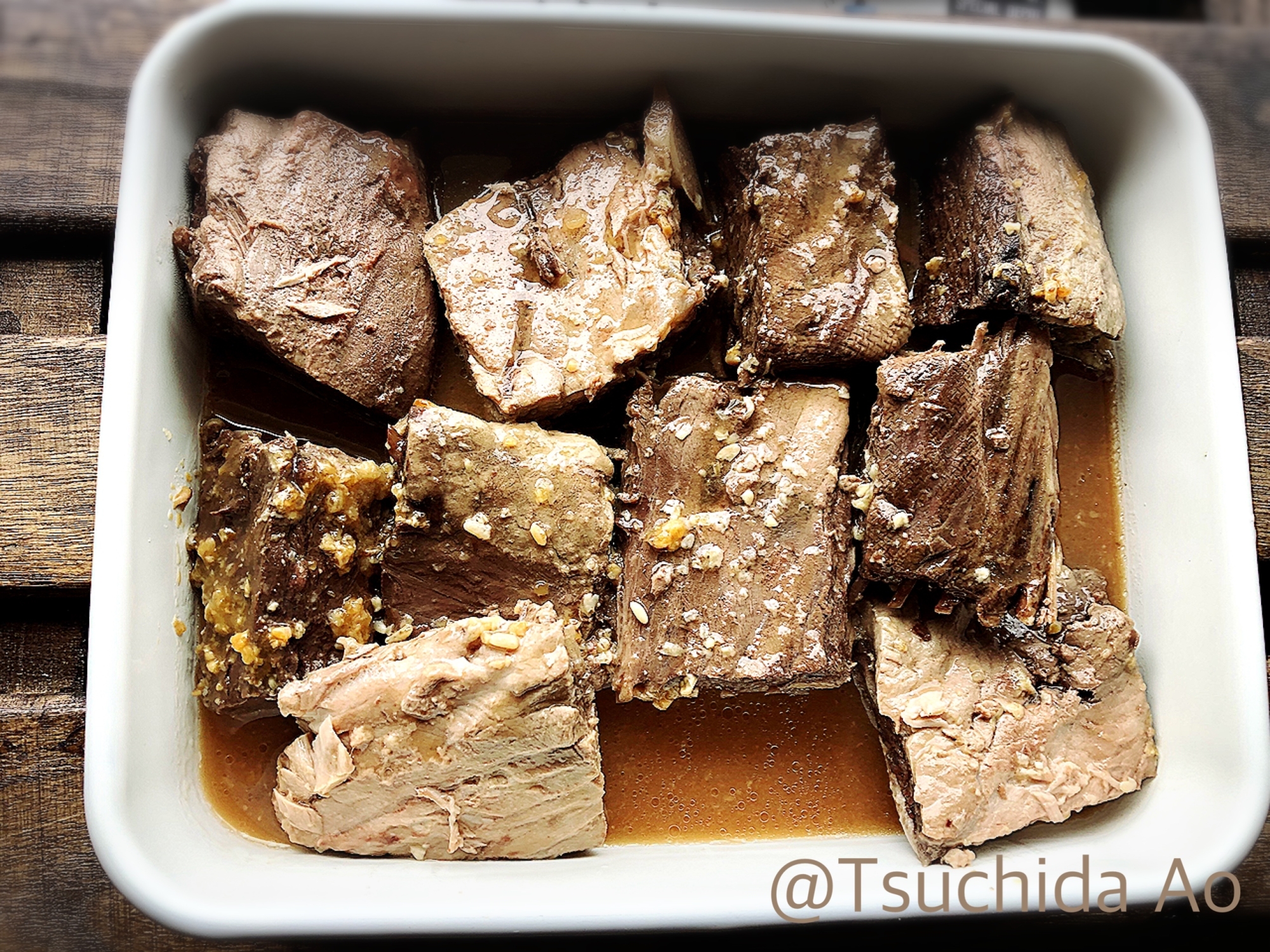 アイラップ使用!電子レンジでマグロのあら煮