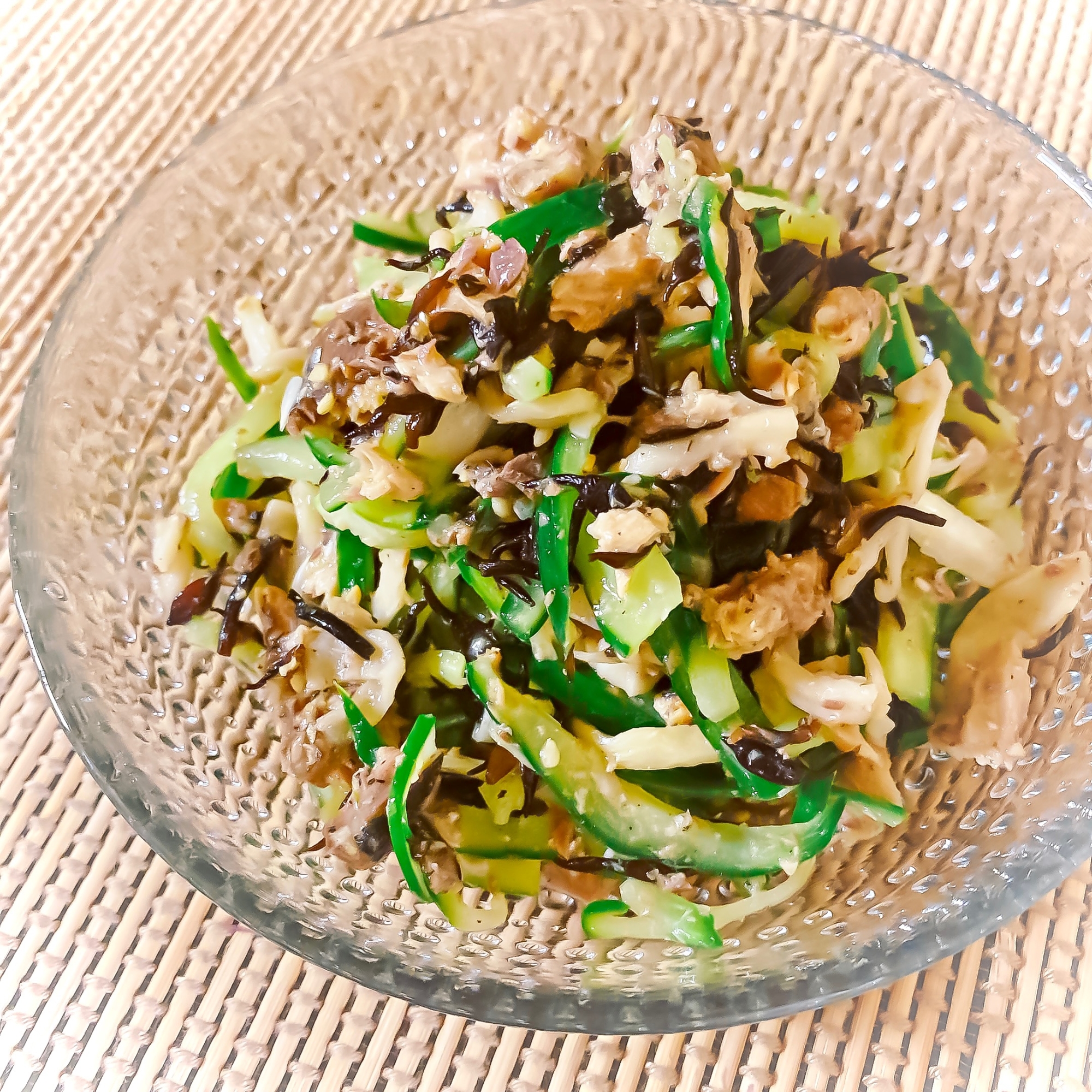 カルシウムup!鰯の缶詰とひじきのポリポリサラダ