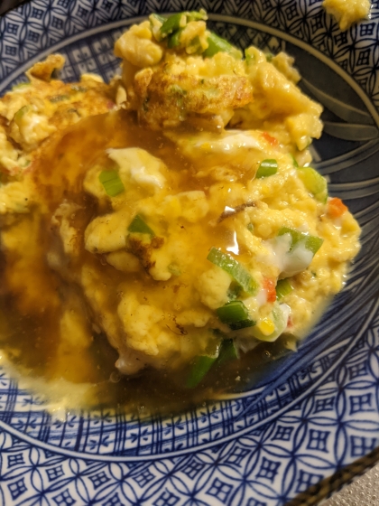 カニカマで作る簡単かに玉丼／偏食幼児の手作り朝ご飯