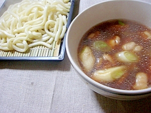 鶏肉と長ねぎのつけ汁うどん