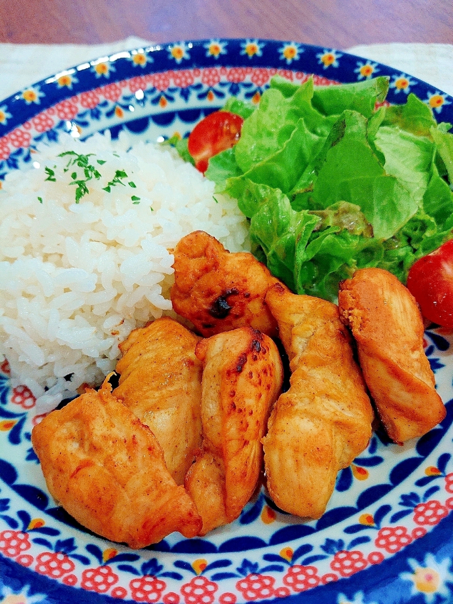 ささみ(or胸肉)で簡単！タンドリーチキン風