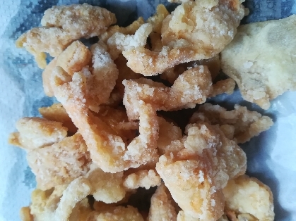 鶏皮のみのフライドチキン