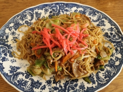 シンプル！濃いめのソース焼きそば⭐