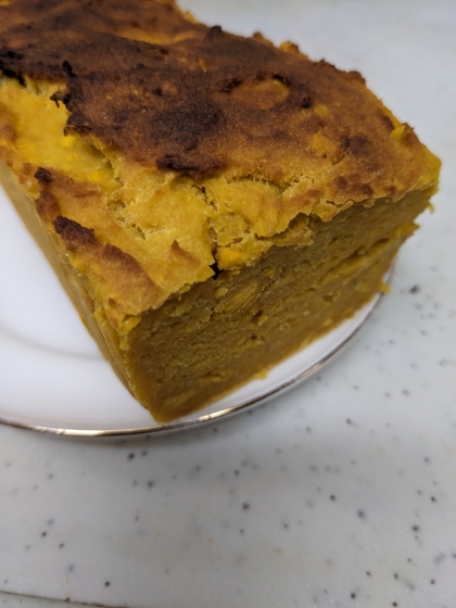 超しっとり♪かぼちゃと豆腐とおからのパウンドケーキ