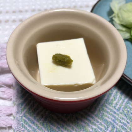 柚子胡椒で食べる冷奴