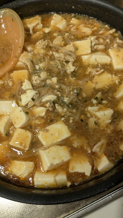 すき焼きのタレで作る麻婆豆腐