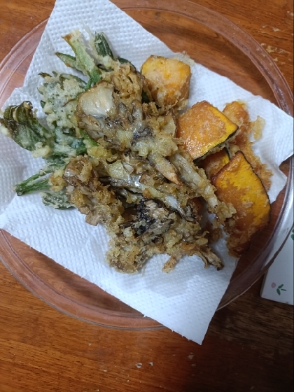 ニンニクの芽の天ぷら