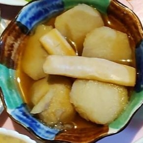 圧力鍋で簡単！大根と里芋といかの煮物