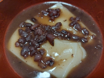 缶詰あずきでおしるこ