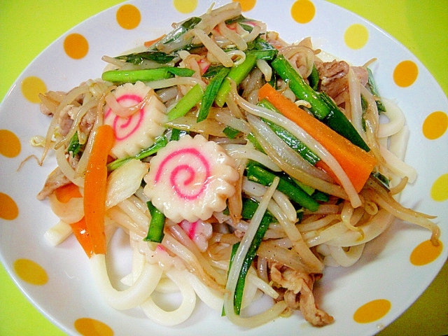 もやし野菜あんかけうどん