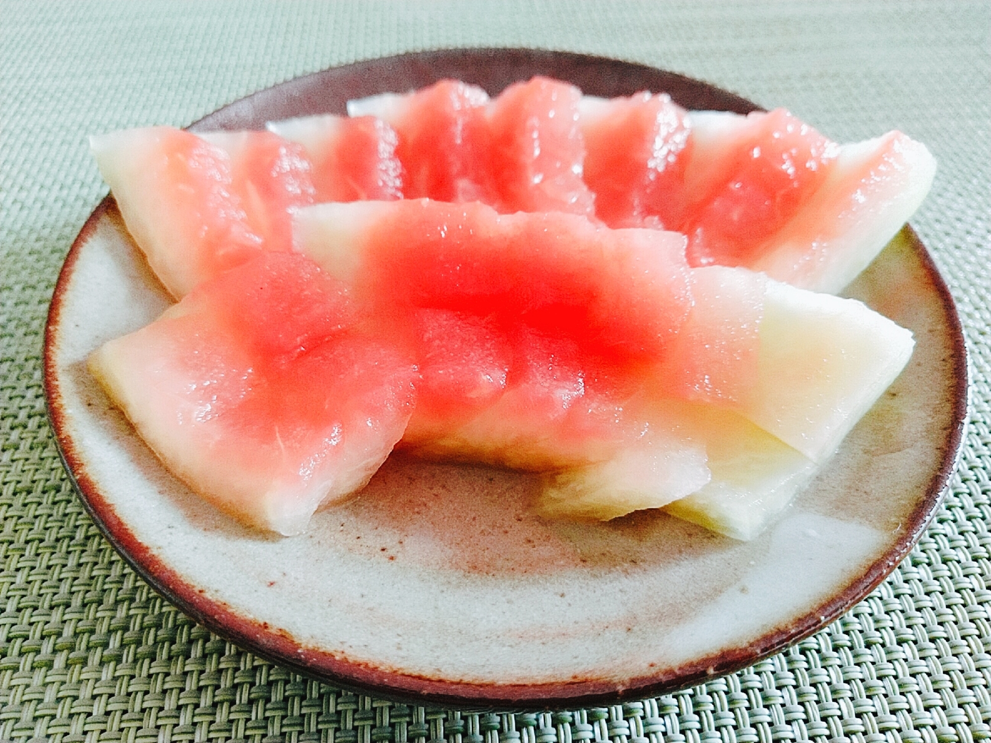 スイカを食べたら☆皮で美味しいぬか漬け