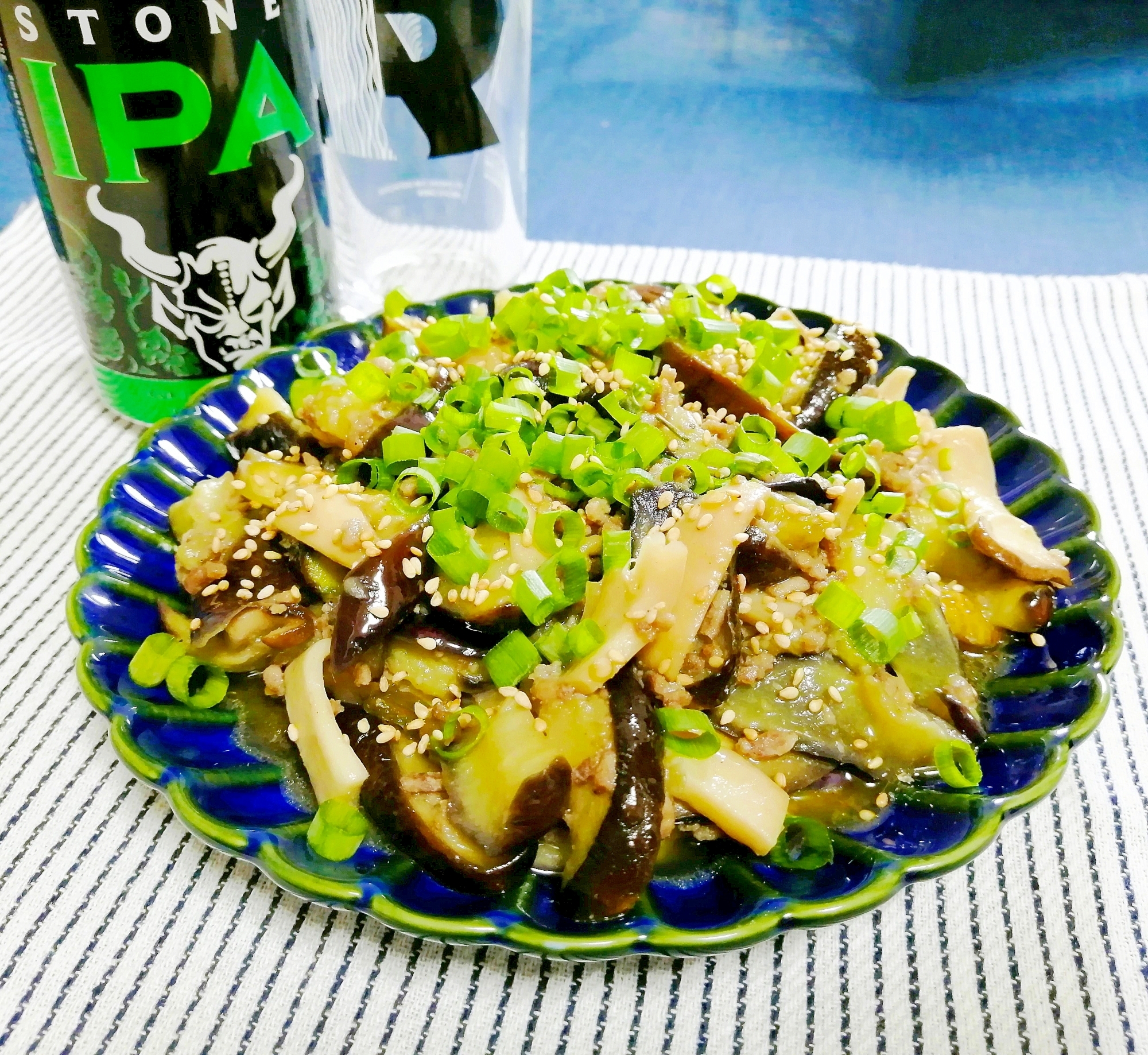 夏のクールな辛さ!茄子と豚ひき肉の青唐辛子炒め