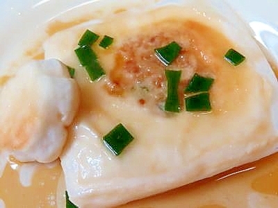 納豆入のはんぺんソテー