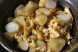 菊芋とおあげの煮物