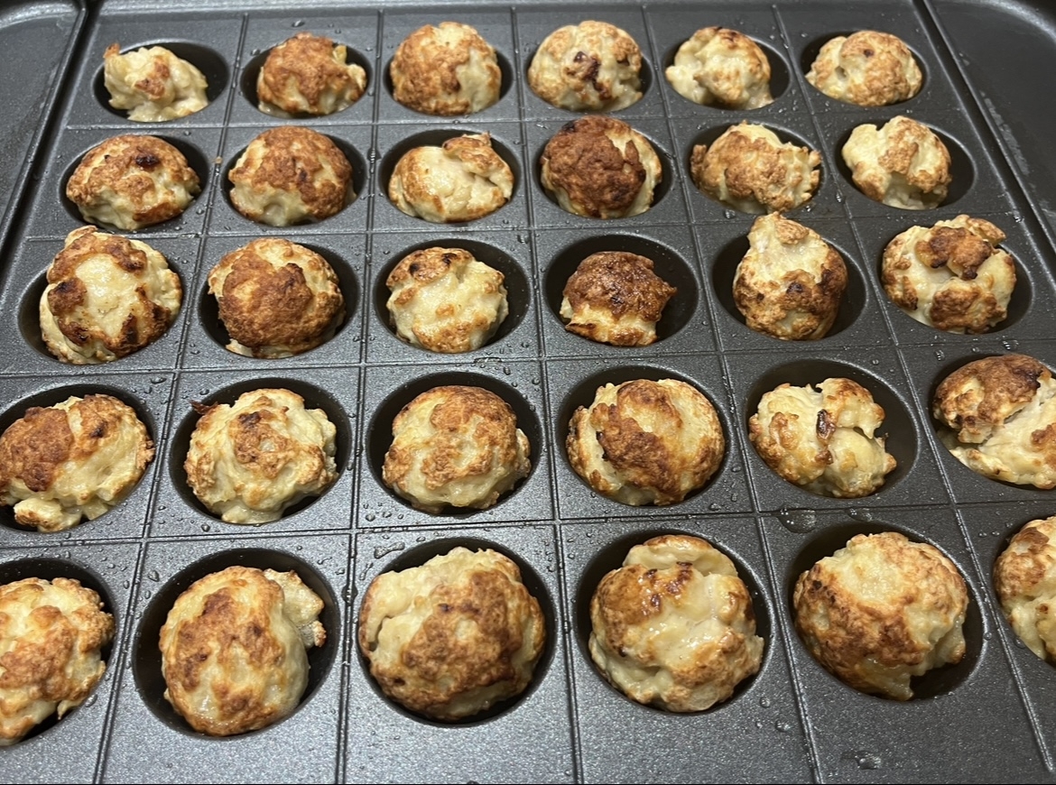 チキンナゲット(たこ焼きプレート)