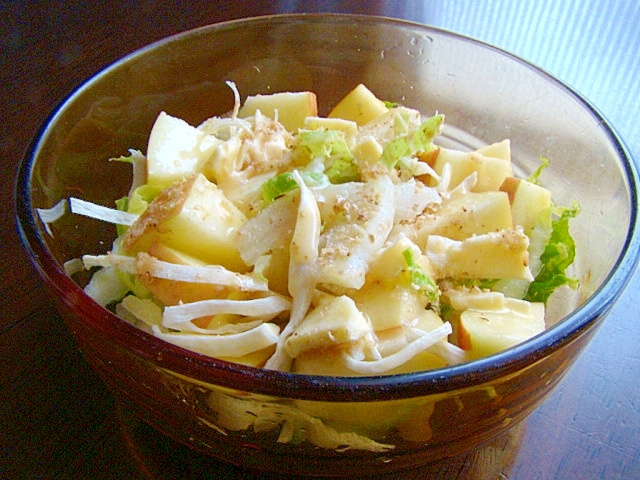 林檎＆ハイチーズの白菜胡麻サラダ♡