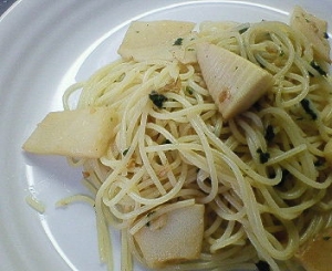 筍のパスタ