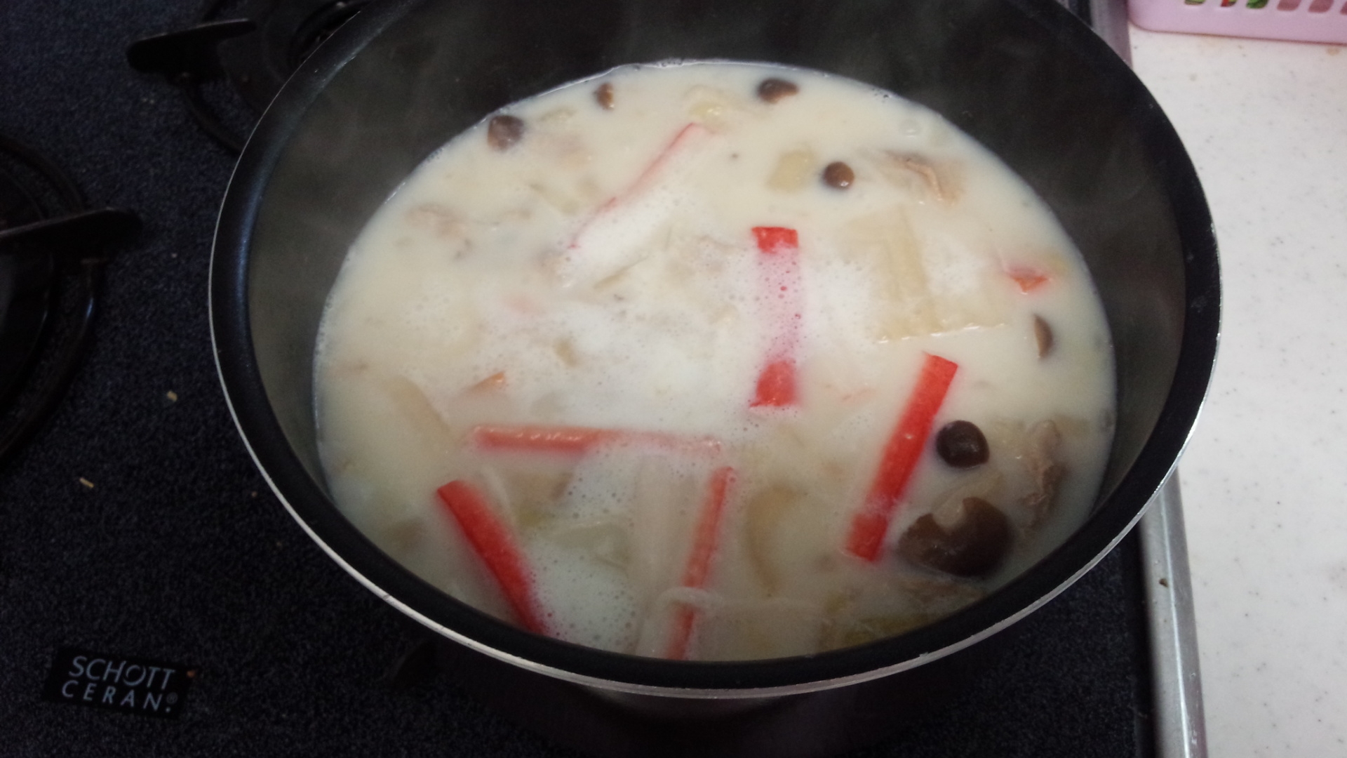 圧力鍋で簡単クリームスープ
